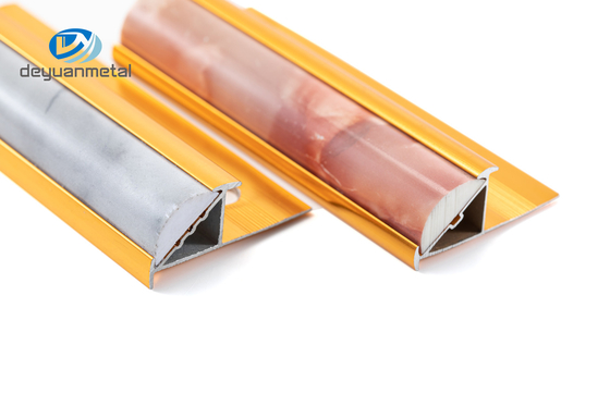Profilo d'angolo curvo di alluminio anodizzato, 6063 angolari protettivi di alluminio della parete