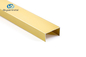 Colore materiale anodizzato dell'oro di U di profilo di Manica 0.8-1.2mm di alluminio di alluminio di spessore 6063